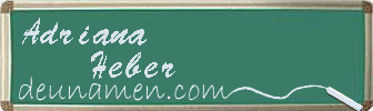 Adriana Heber Visitenkarte